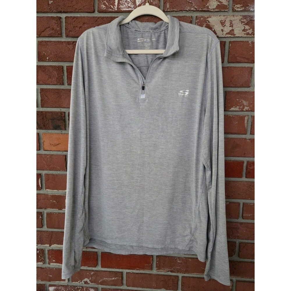 Sketchers‎ Running Workout Shirt Size XL Medium Ladies Thumb Sleeve Athleisure